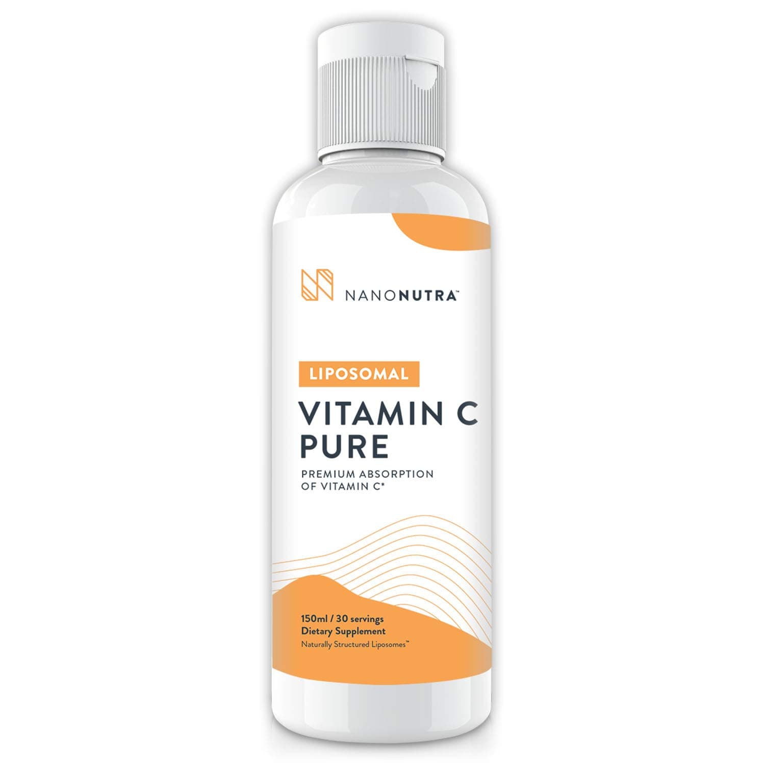 NanoNutra Liposomal Vitamin C Pure 30-1000mg Servings from Sodium Ascorbate | Liposomal Encapsulated Vitamin C is More Effective Than Pills, Powders & Liquids* | Utilizing Sunflower Lecithin