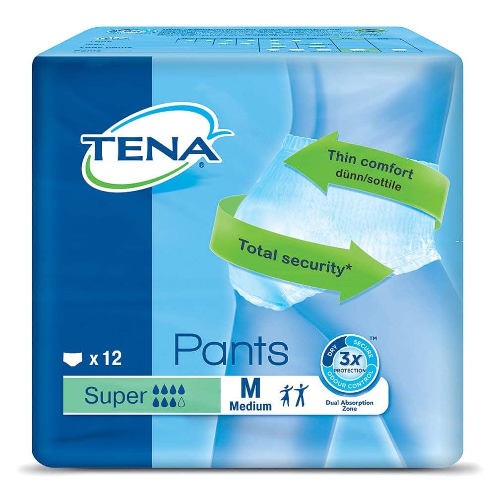 Tena Pants Super Medium, Pack of 12