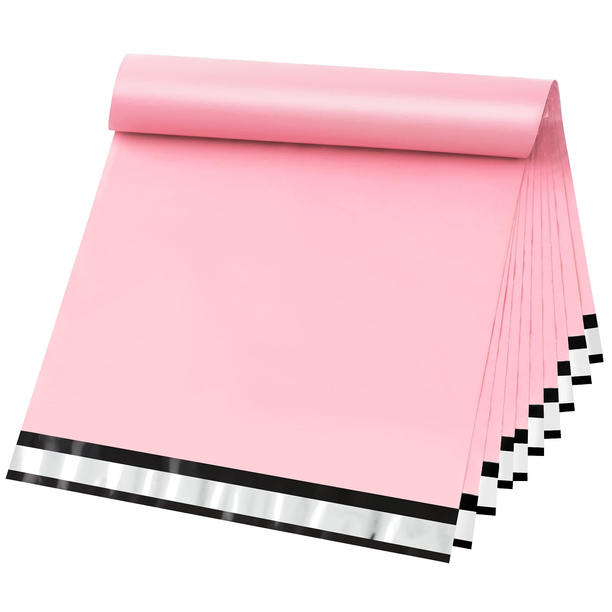 Famagic Poly Mailers 19x24 50 Pack, Waterproof Light Pink Shipping Bags, Tearproof Packaging Bags for Clothing Supplies, Self Seal Mailers Bags for Business, Mailing Poly Envelopes for Shipping
