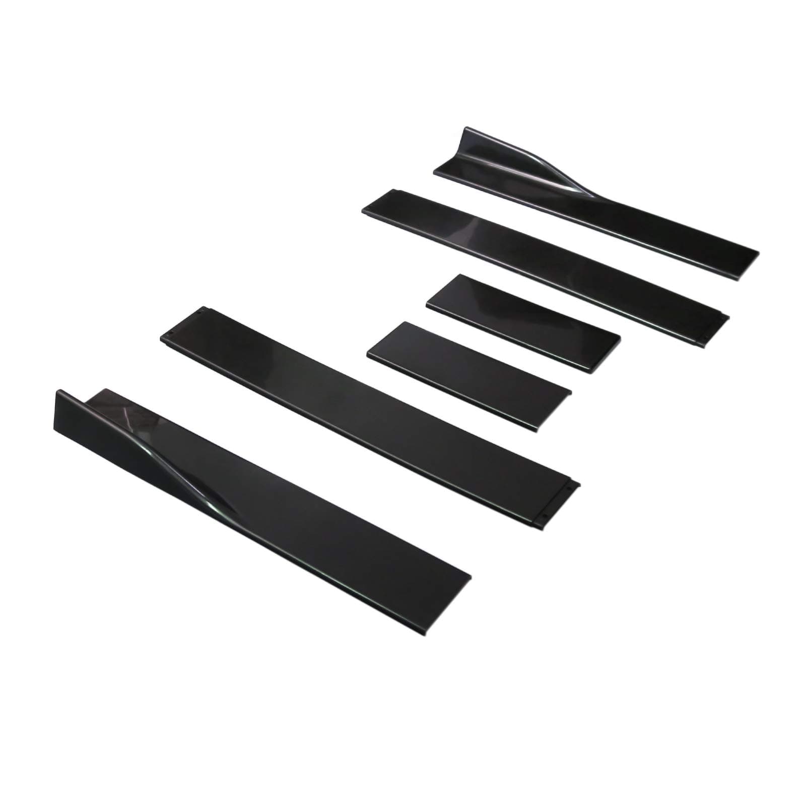 Universal Black ABS Side Skirts Length 2.2M/86.6inch