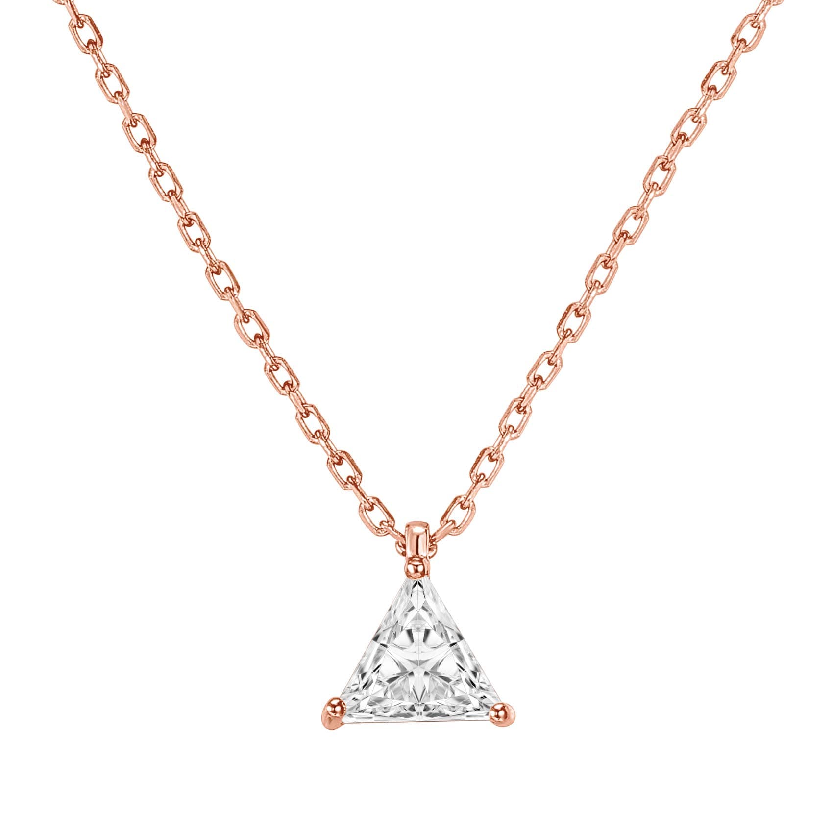 PAVOI 14K Gold Plated Cubic Zirconia Diamond Pendant Necklace for Women | Adjustable Slider