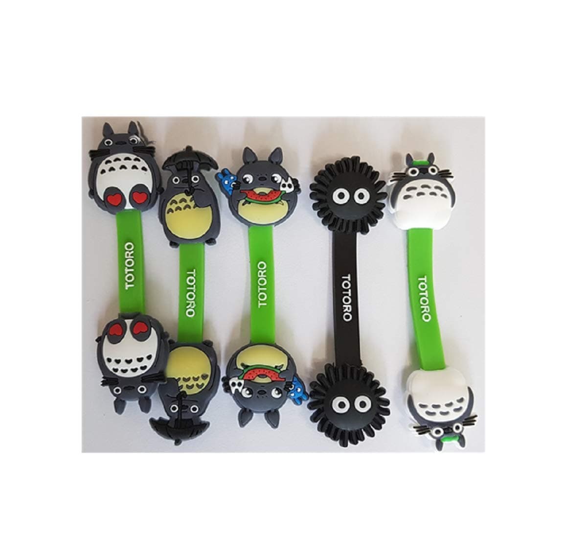 Efnine Cute Character Cord Organizer Headset Headphone Earphone Wrap Winder/Cord Manager/Cable Winder (Totoro)