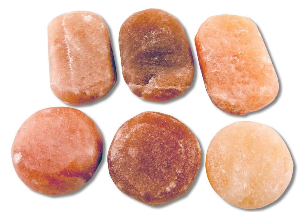 Folioe - Massage Stones Deluxe Set 6 Pieces - Natural Crystal Bath Salts