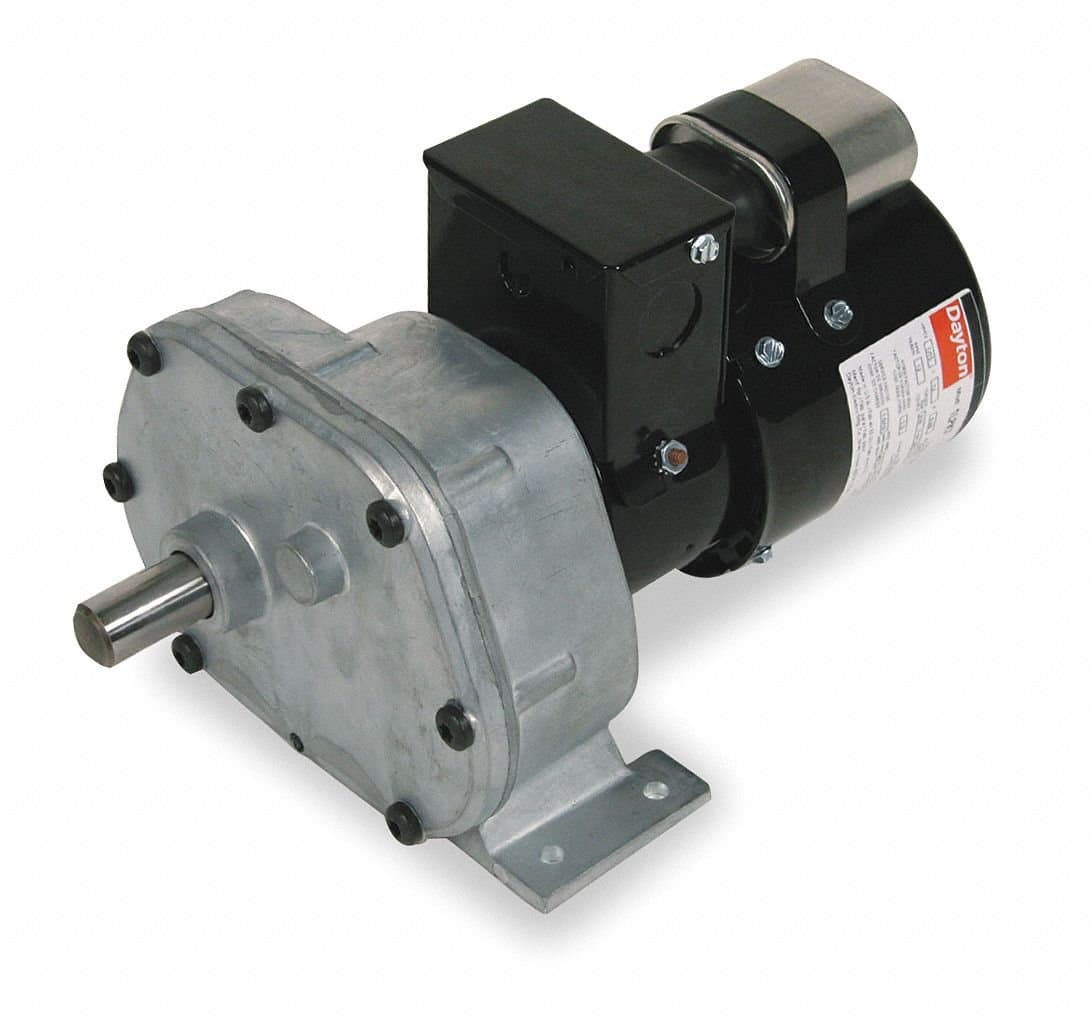Dayton1LPL5 AC Gear Motor, 6 RPM, TEFC, 115/230V