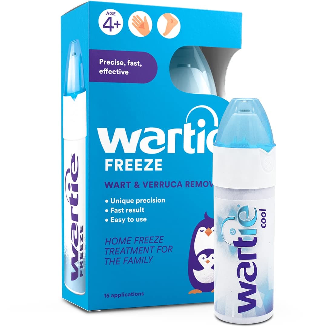 Freeze Wart and Verruca Remover, Safe For Adults and Children Aged 4+, Fast Acting Wart and Verruca Treatment For Hands and Feet, Contains 15 Applications, White, 50 ml (Pack of 1)