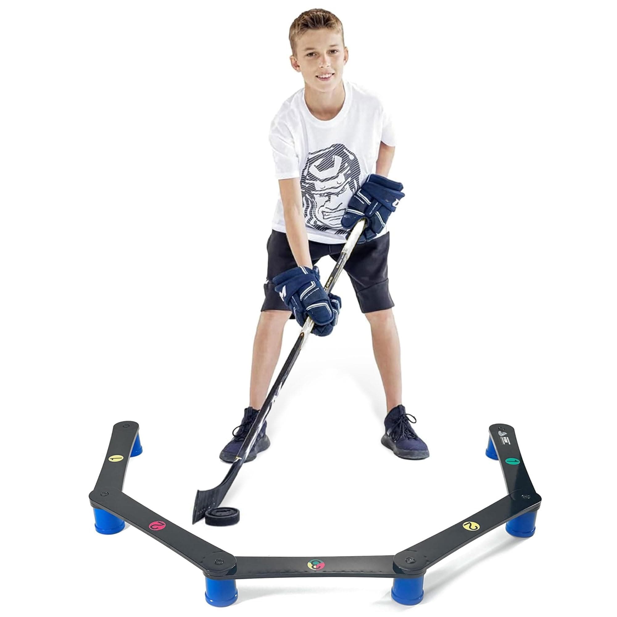 Hockey Revolution Stickhandling Training Aid Equipment for Puck Control Reaction Time and Coordination - MY ENEMY