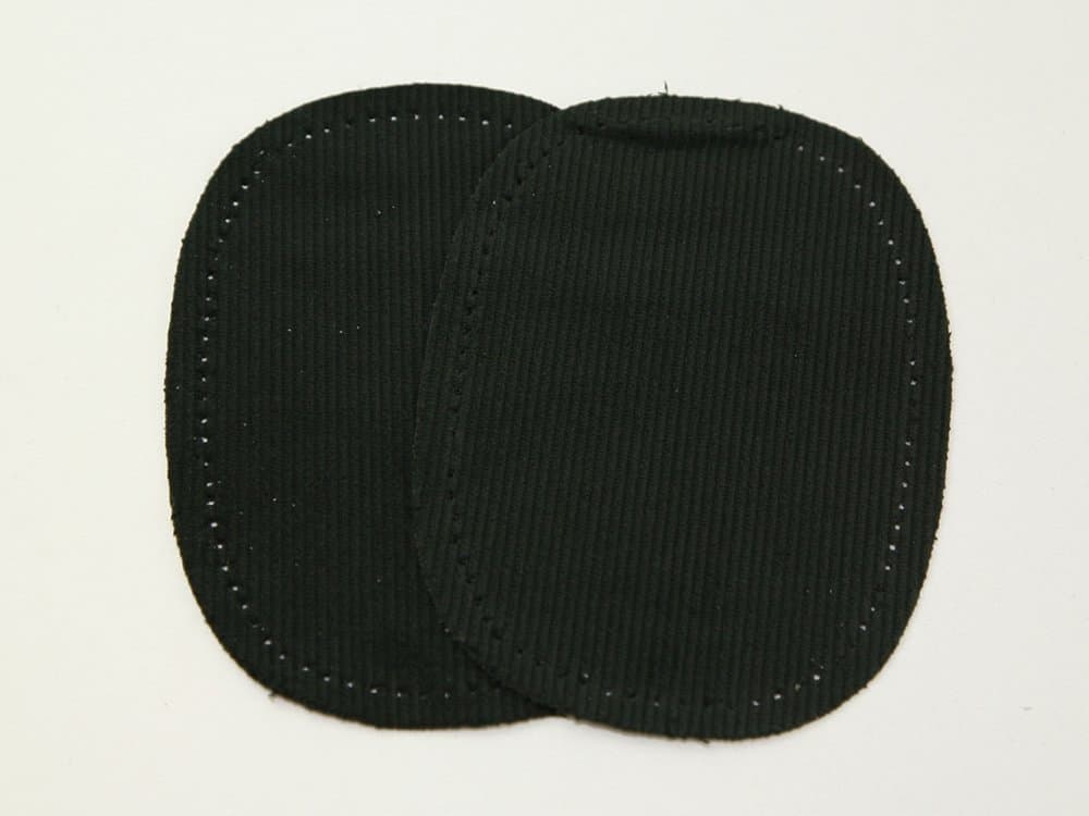 Prym Iron On Cord Corduroy Elbow & Knee Patches Black - per pack of 2