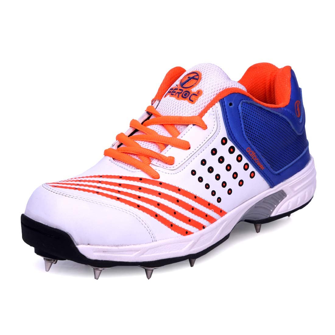 FEROC ADF Orange Cricket Spikes Shoes