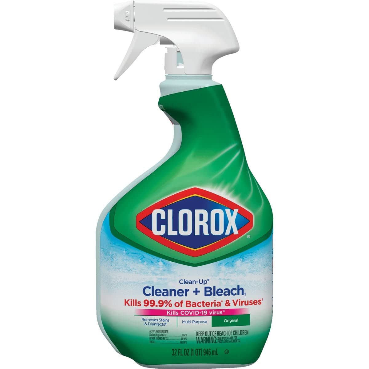 Clean-Up Cleaner with Bleach Spray, 32 Fluid Ounces