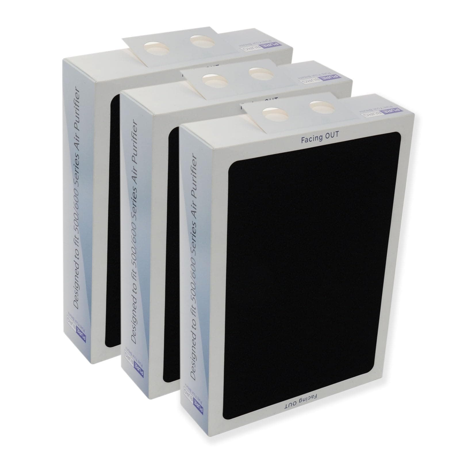 PUREBURG Replacement Smokestop Filter Set Compatible with Blueair Classic Series 500/600, 501 503 510 550E 555EB 601 603 650E 505 605 Air Purifiers,H13 HEPA
