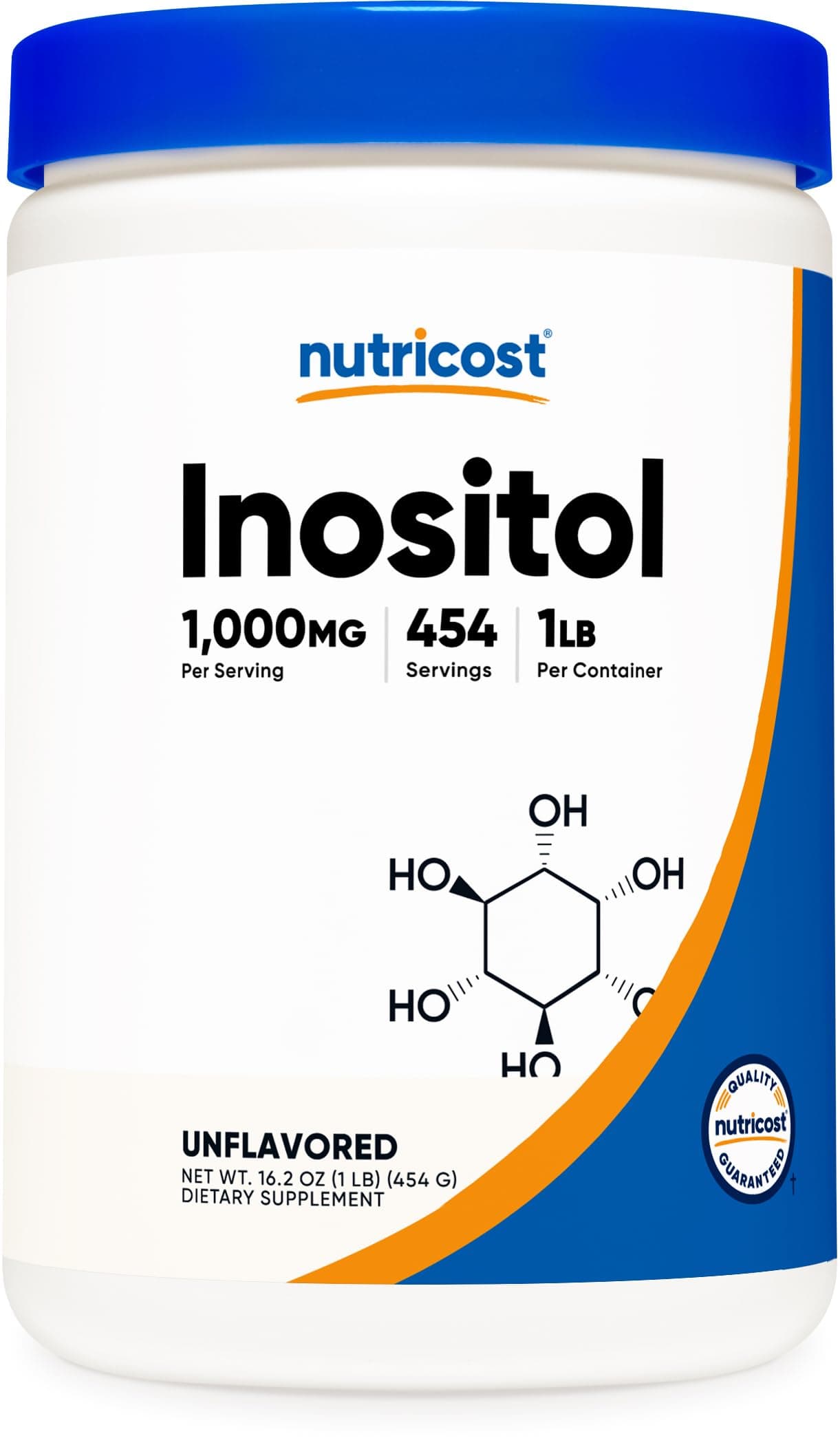 Inositol Powder 1LB (454 Grams) - Gluten Free, Non-GMO