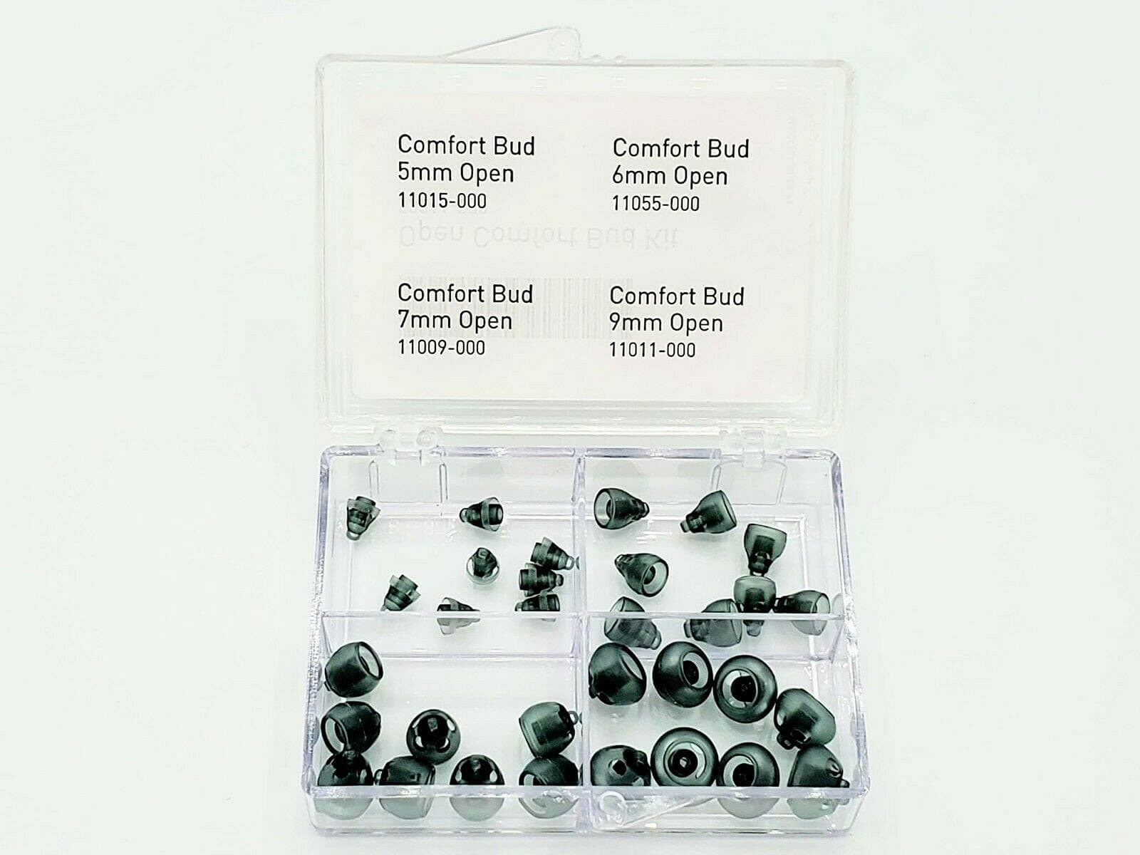 Hearing Aid Domes Comfort Ear Buds Open/Vented Variety Pack (32 Domes)