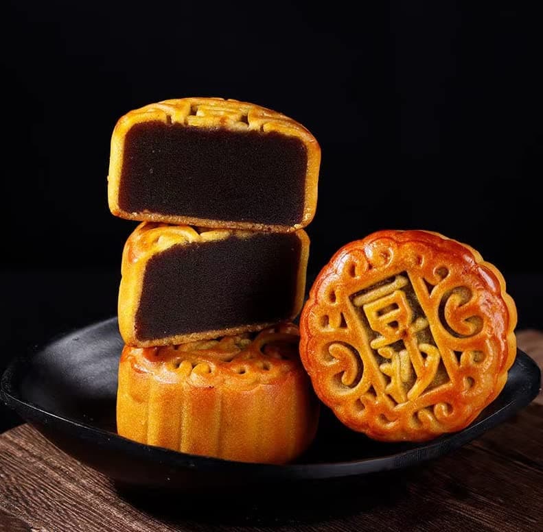 Redbean Paste Mooncake Chinese Specialty Snack Small 20 pcs