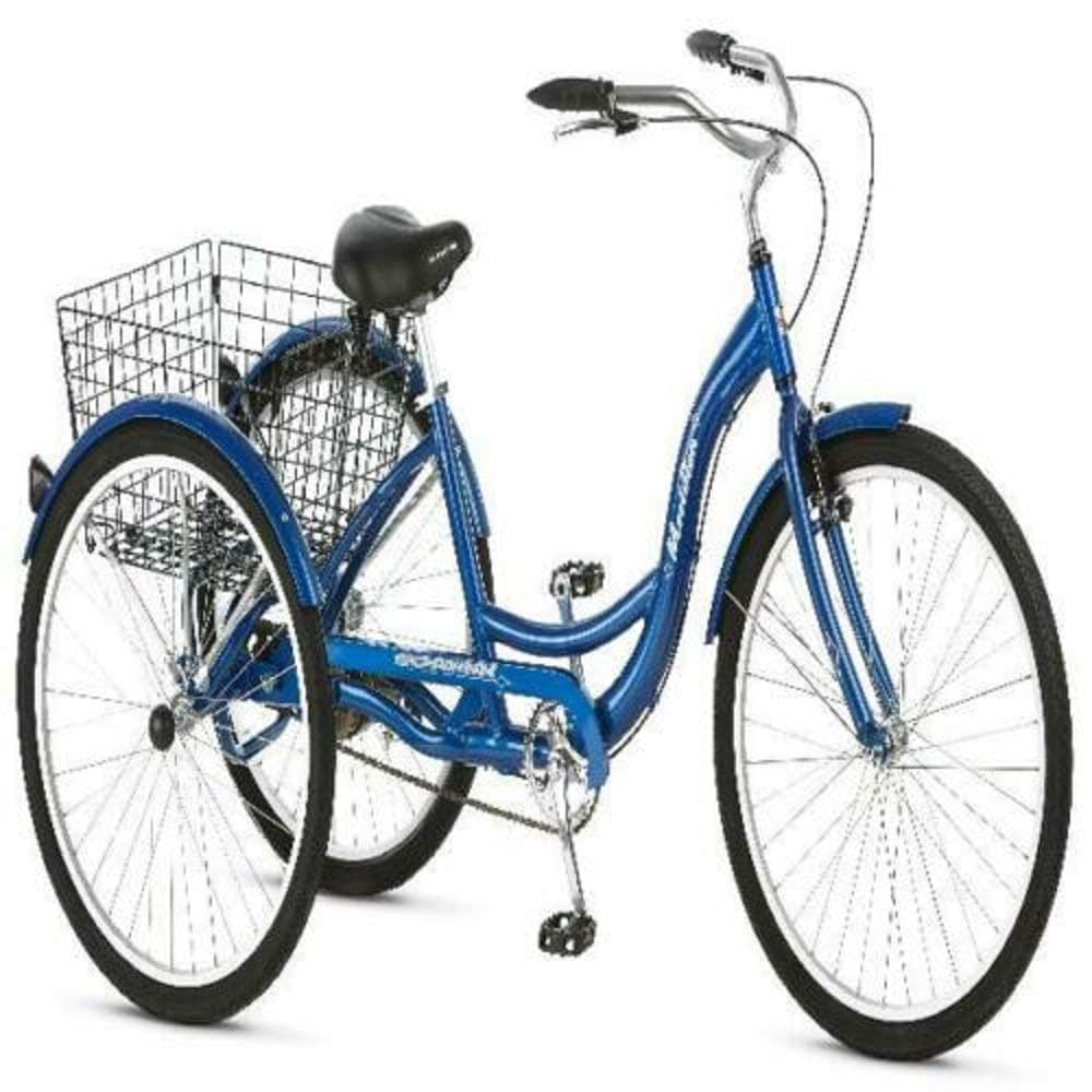 Meili 24 aluminum alloy tricycle pedal speed change single speed 6 speed 7 speed manpower export export 3 wheel bicycle adult elderly disabled smooth riding fun