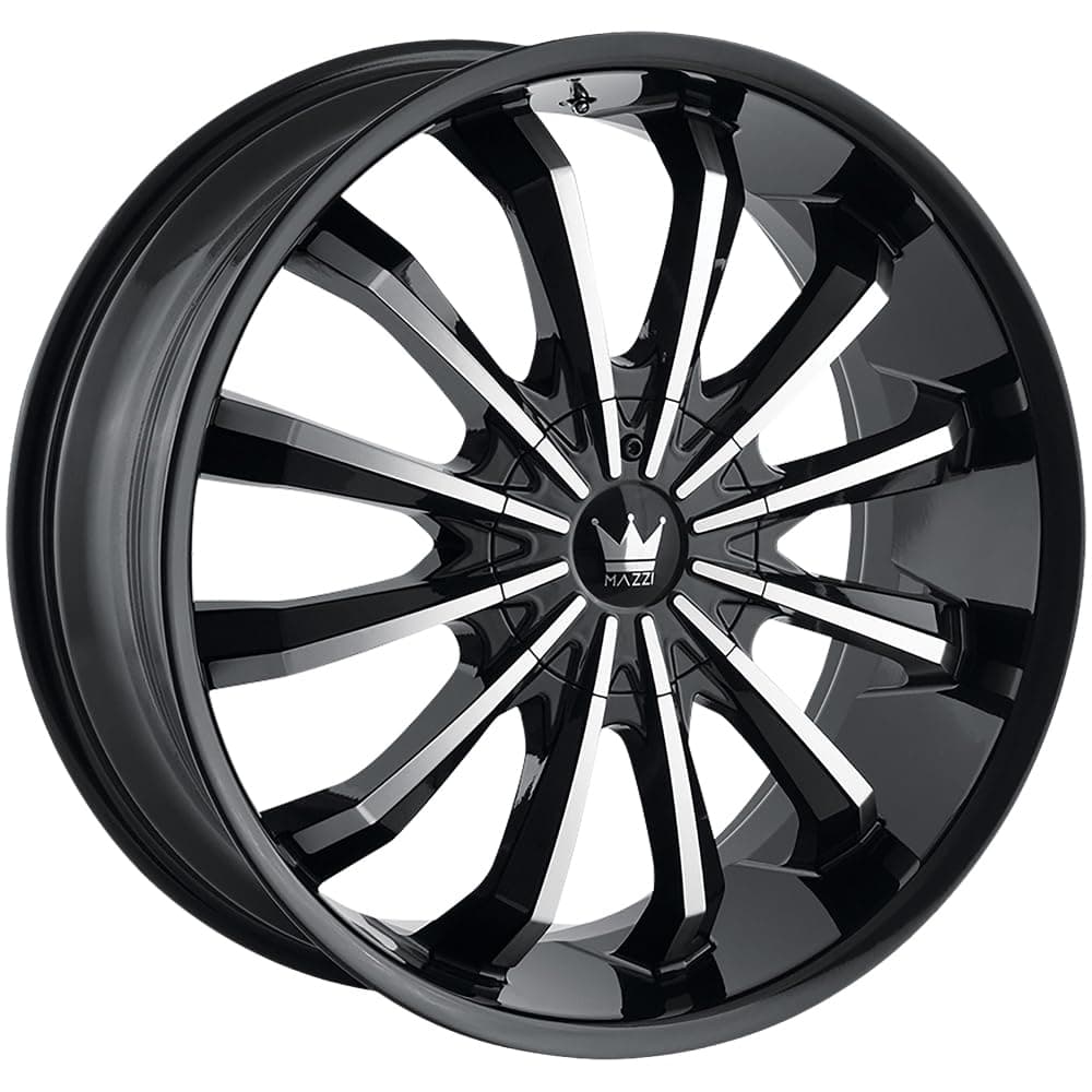 Wheels 341-2814B Fusion 341 Gloss Black/Machined Face 20X8.5 5-108/5-114.3 35mm 72.62mm