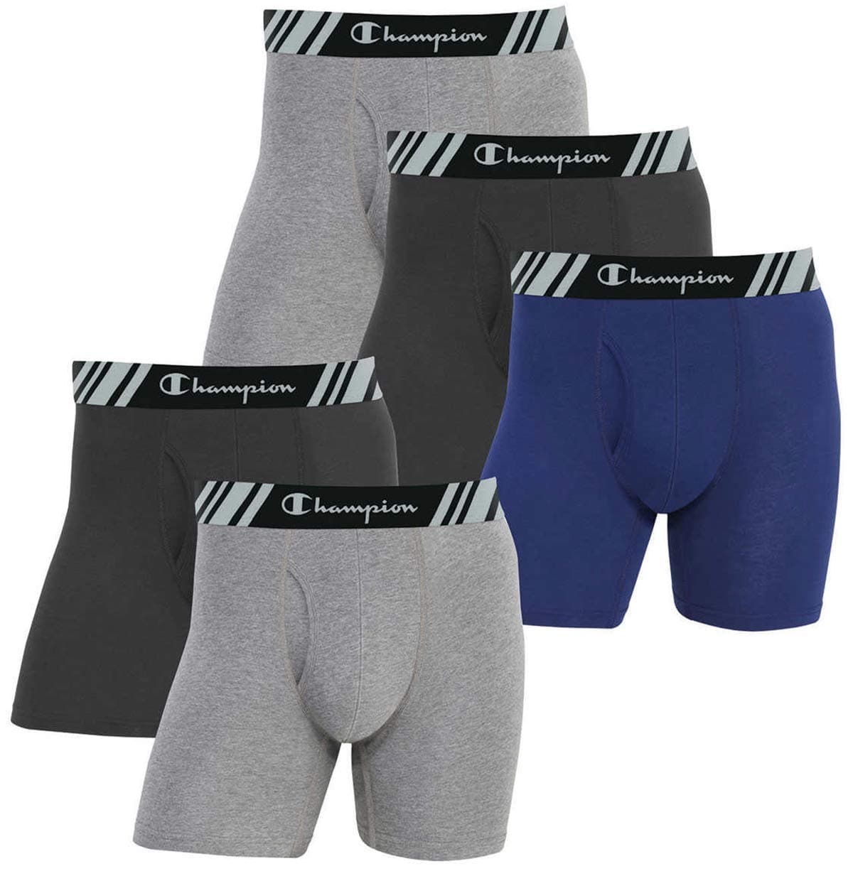 Men's Boxer Briefs All Day Comfort No Ride Up Double Dry X-Temp 4 Pack
