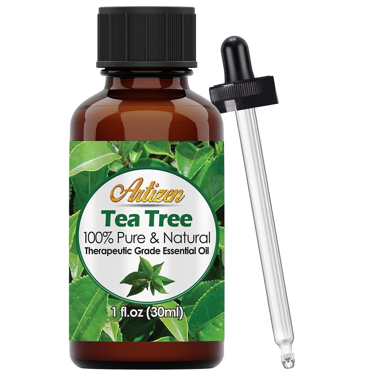 Artizen Tea Tree Essential Oil (100% Pure & Natural - Undiluted) Therapeutic Grade - Huge 1oz Bottle - Perfect for Aromatherapy, Relaxation, Skin Therapy & More!