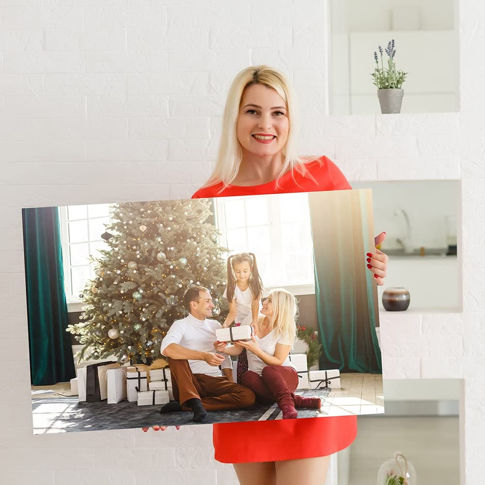 YOUR PHOTO/IMAGE ON CANVAS A3 = 12 x 16 inch on 18mm BOX FRAMED READY TO HANG