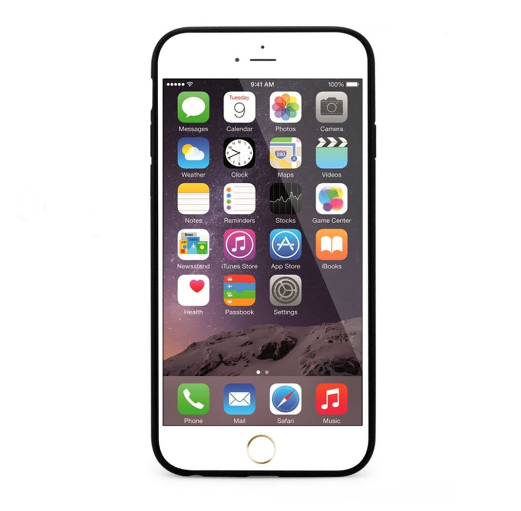 Iphone 6 plus Case, Osemitek Iphone 6 plus Case Bumper Hybrid Clear View Armor Series [Black] Air Cushion Technology Corners + Bumper Case with Clear Back Panel - Retail Packaging - Bumper Case for Iphone 6 plus Black