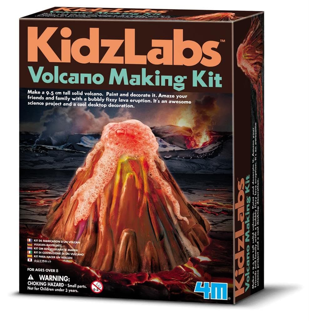 KidzLabs Volcano Making Kit, DIY Science Kit STEM, For Boys & Girls Ages 8+
