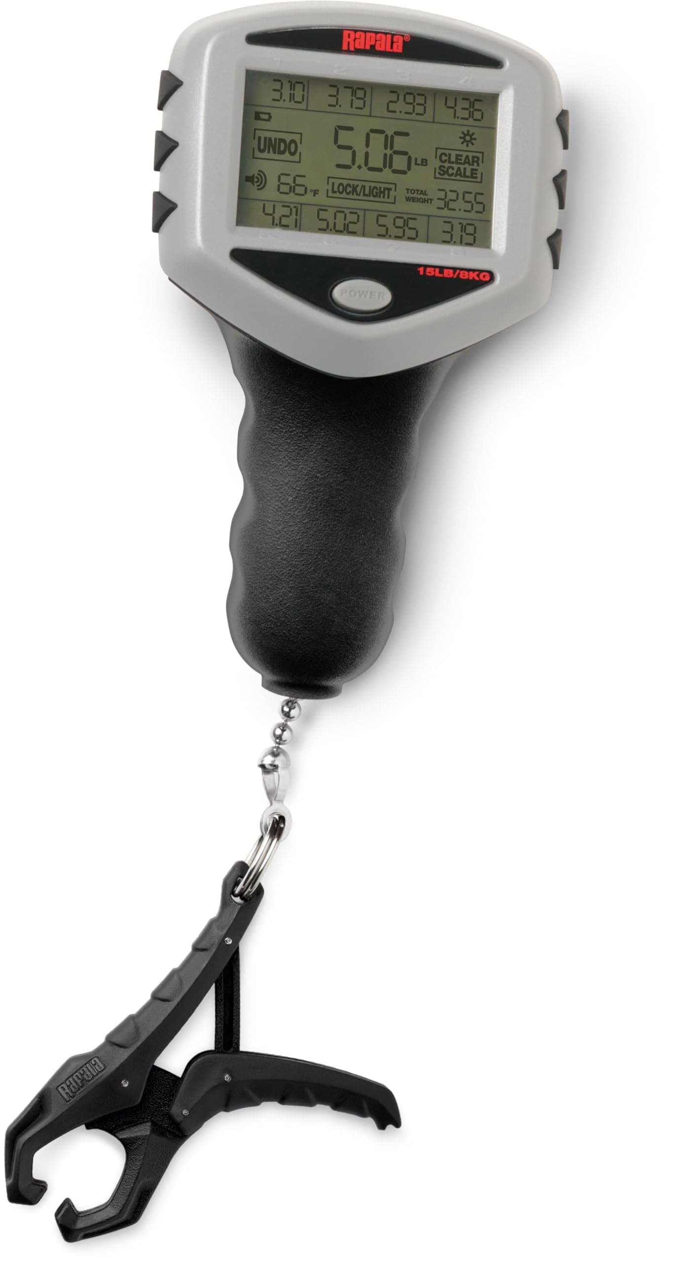 Touch Screen Tourney Scale 15 lb, Digital Fishing Scale with Memory Storage, Water-Resistant Design and Built-in Fish-Friendly Gripper, Includes 8-Piece Culling System