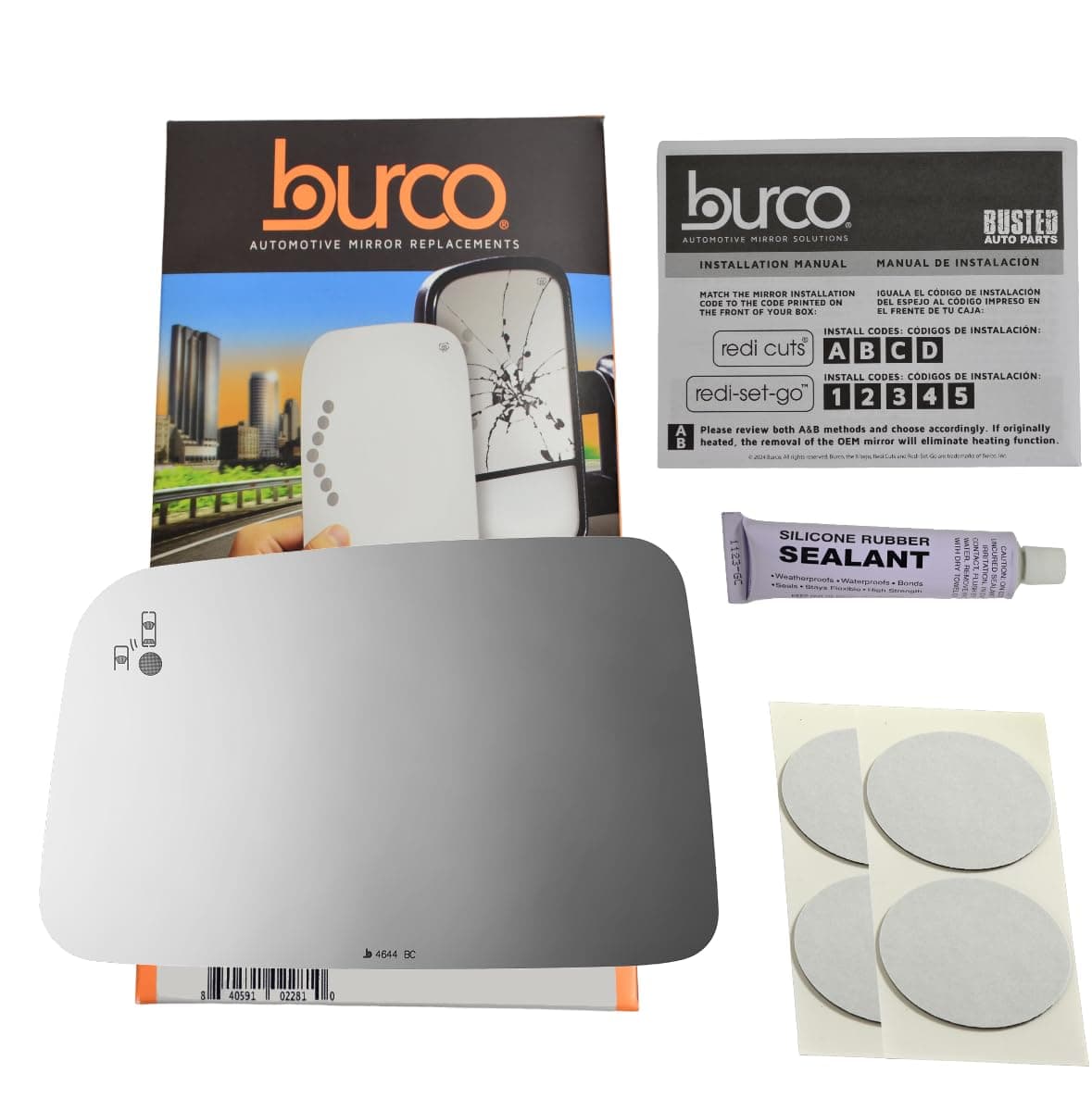 VAM Fits 11-14 Edge, LINC MKX Left Driver Mirror w/Blind-Spot Cross-Path Detect Icon Manual Folding