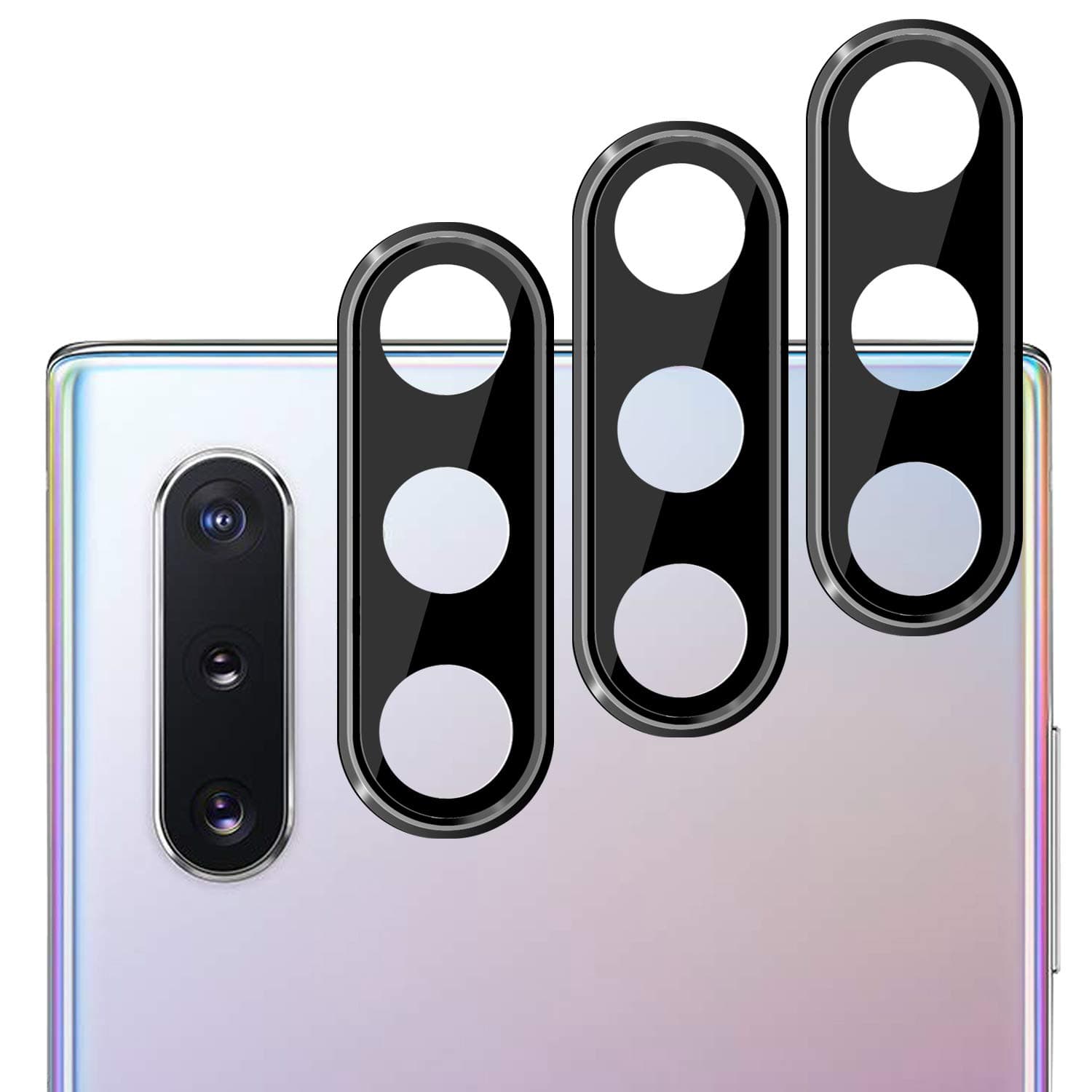 Galaxy Note 10/10 Plus Camera Lens Protector(3 Pack), Anti-Scratch Ultra Thin 3D Camera Lens Protective Protector Compatible with Samsung Galaxy Note 10/10 Plus