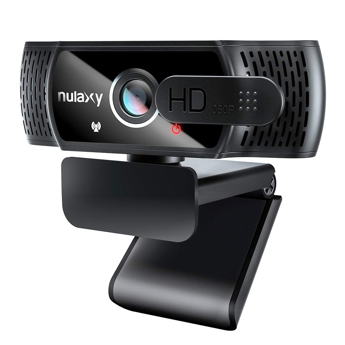 NulaxyHD 1080p Webcam with Microphone, Streaming Webcam with Privacy Cover for Laptop PC Desktop, HD Light Correction, USB Web Camera for Video Calling, Skype, Zoom, FaceTime, Smart TV