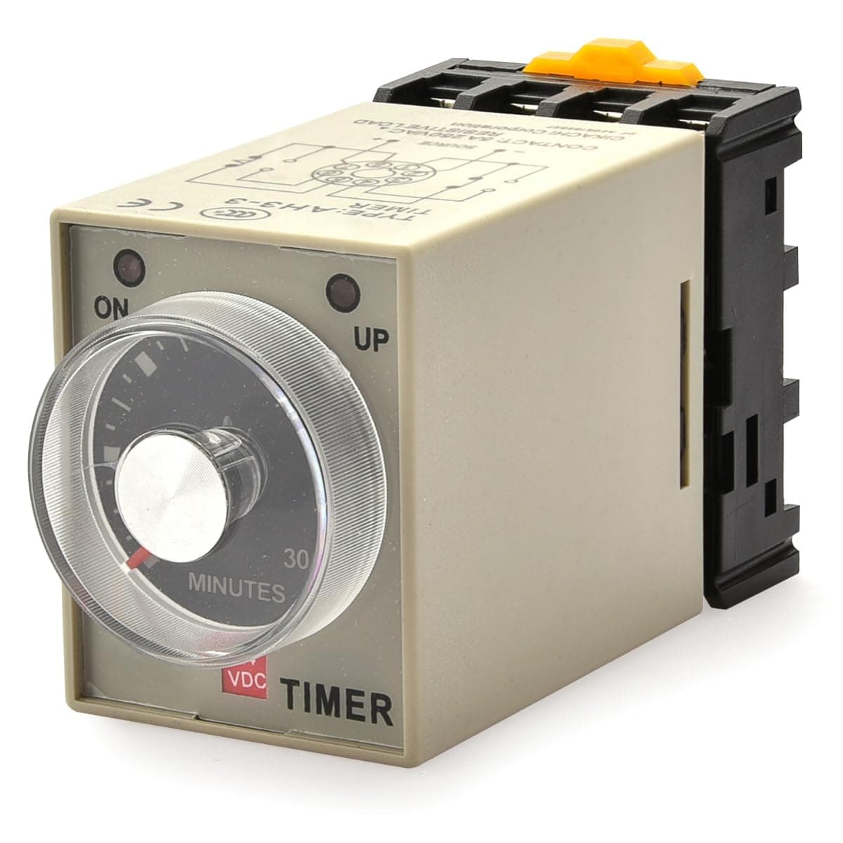 AC 220V AH3-3 Time Delay Relay Solid State Timer 8 Pins 60Min with Socket