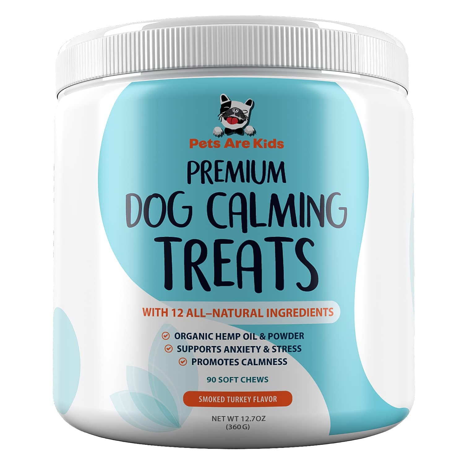 12 in 1 Dog Calming Treats - Vet Recommended Calming Chews for Dogs That Helps Promote Dog Relaxation, Separation, Barking, Stress Relief, Thunderstorms - With Organic Hemp, Melatonin, GABA & More