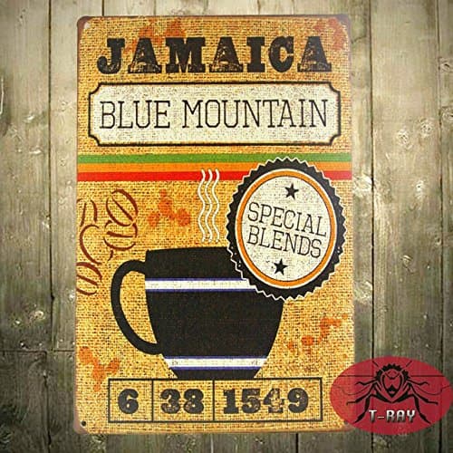 Ovo Painting Holiday Decoration &gift JAMAICA Coffee wall sticker Art wall decor Cafe Bar Retro Metal poster F-92,20x30cm