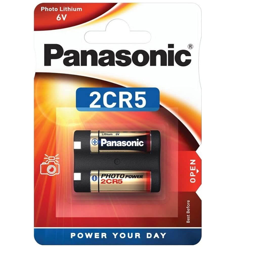Panasonic 2CR5 2CR5M DL245 6V Photo Lithium Camera Battery