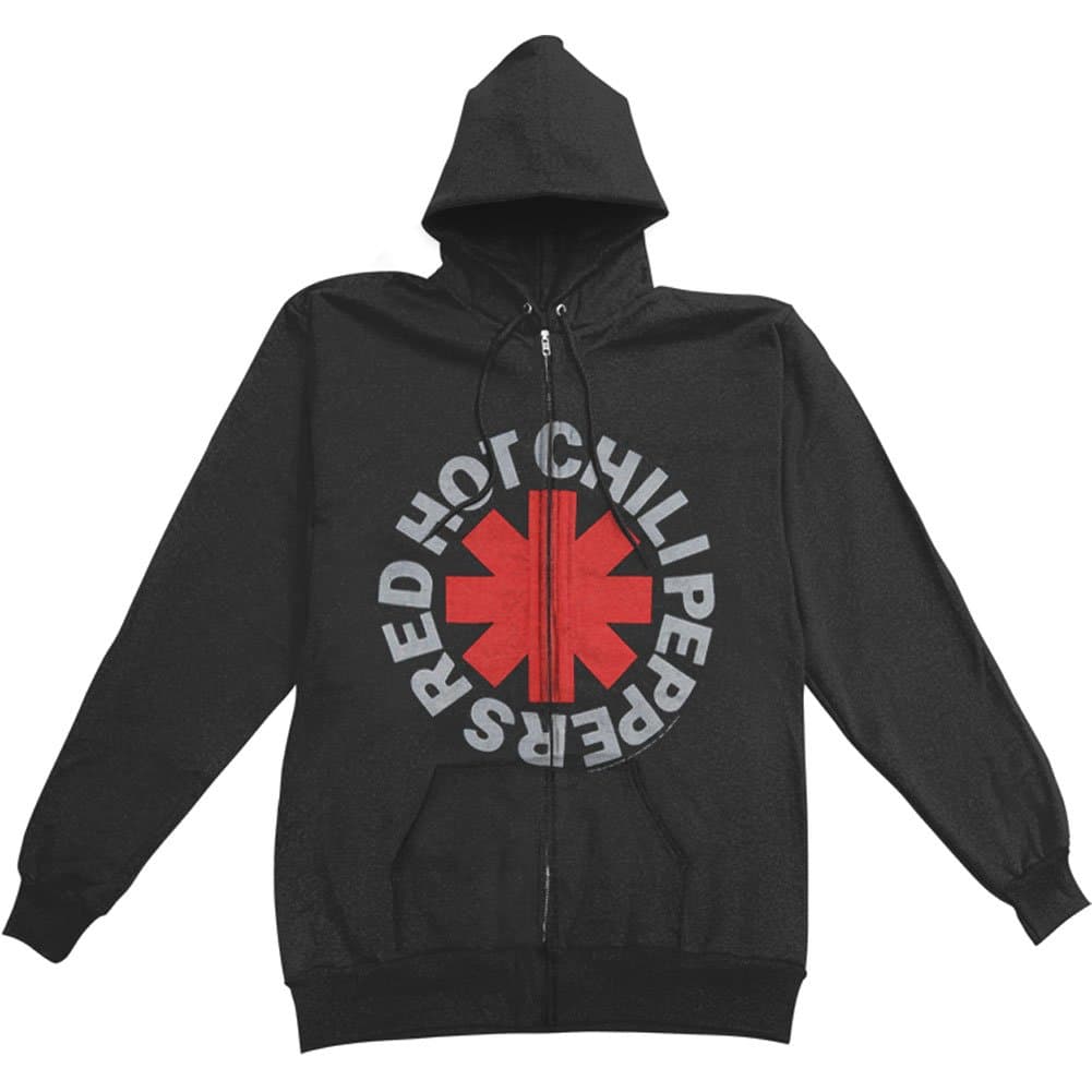 Zip Hoodie: Red Hot Chili Peppers- Asterisk Size L