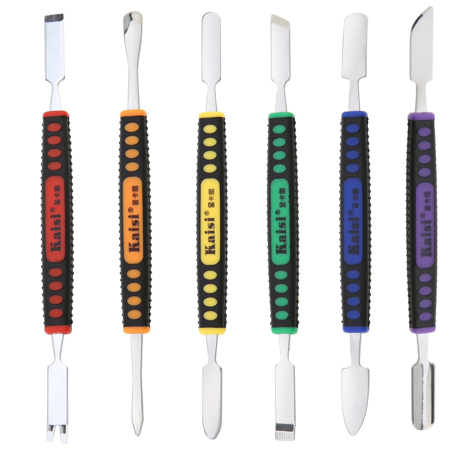 OriGlam 【The Best Deal】 6pcs Dual Ends Metal Spudger Set, Professional Pry Opening Spudger, Prying Opening Repair Tool Kit for iPhone iPad iPod Mobile Phone Tablet Laptop Mp3 Watch