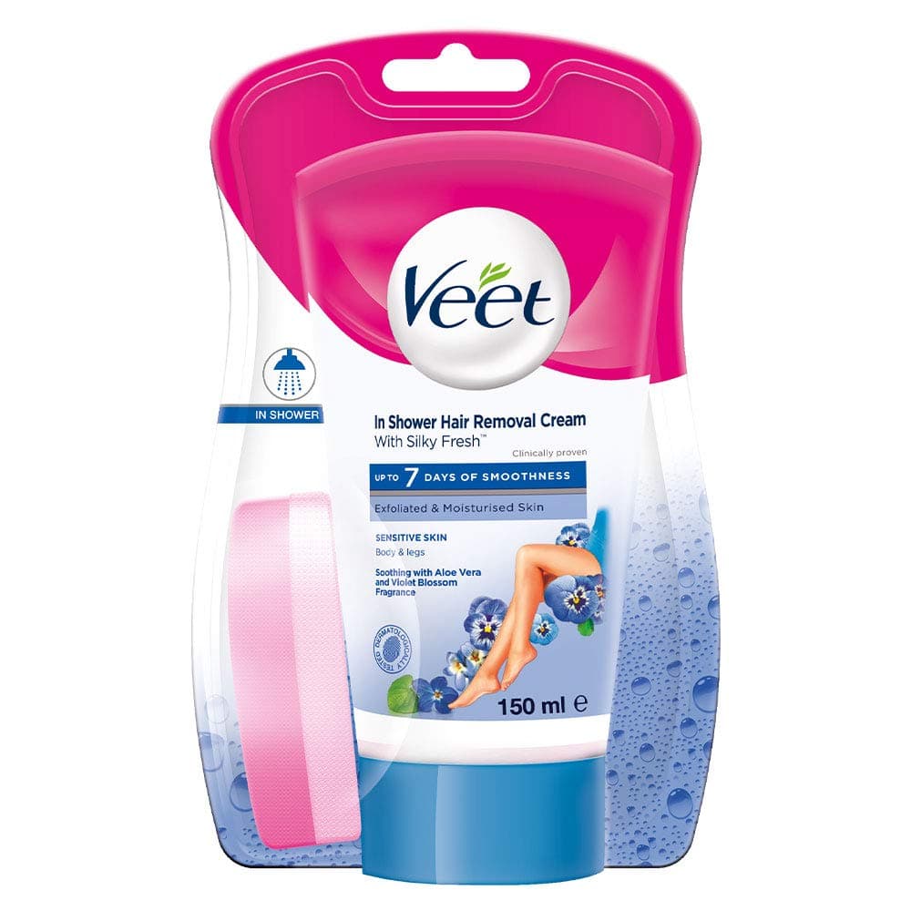 Veet In-shower Hair Removal Cream, Sensitive Skin - 150 ml