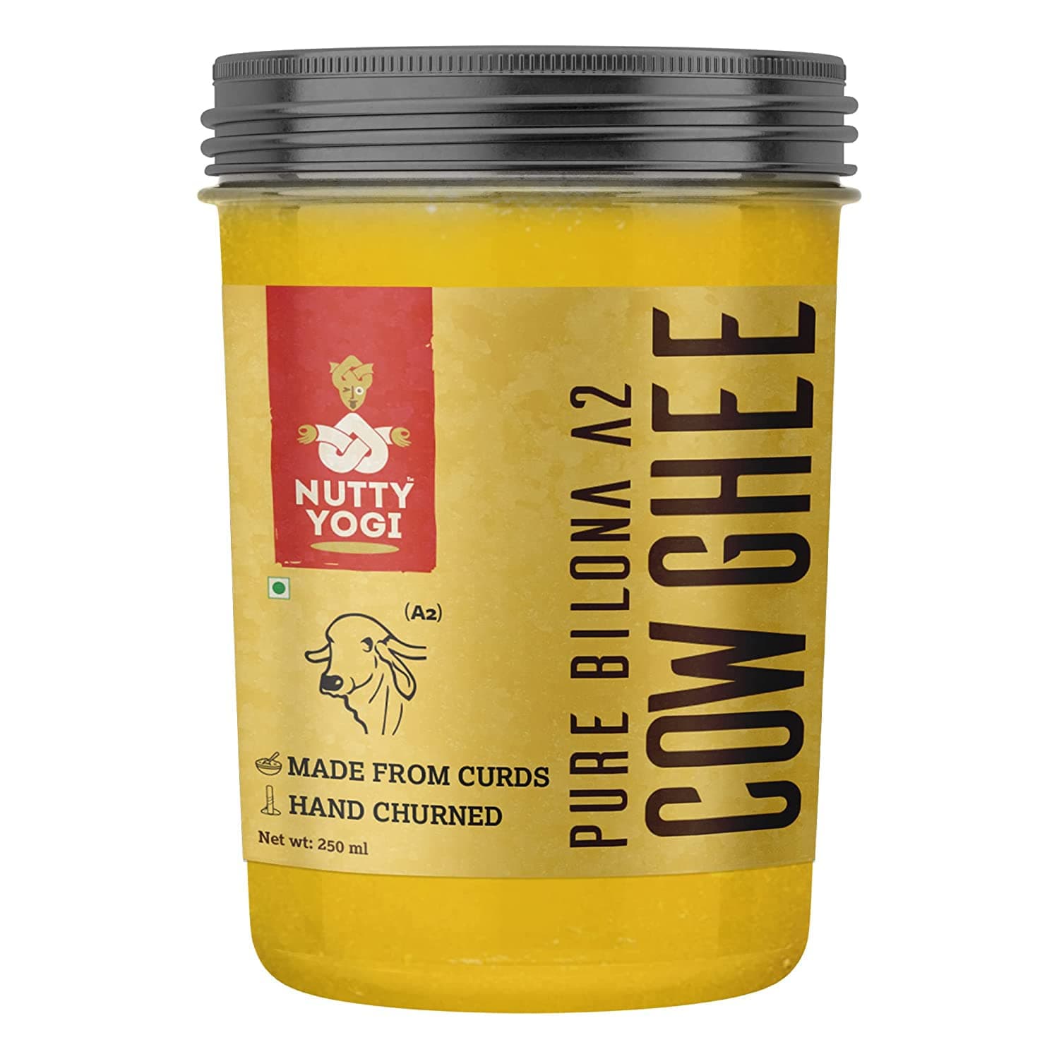 Pure Bilona A2 Cow Ghee | 100% Natural & Organic Ghee l Ghee Builds Immunity I Pure Ghee Handmade in Small batches I Authentic Aroma & Nutrition 8.8 Ounce