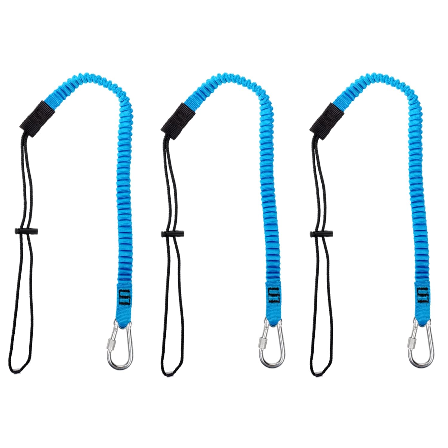 Palmer SafetyTool Lanyard w/Single Carabiner & Adjustable Loop End, Aluminum Screw Lock Carabiner