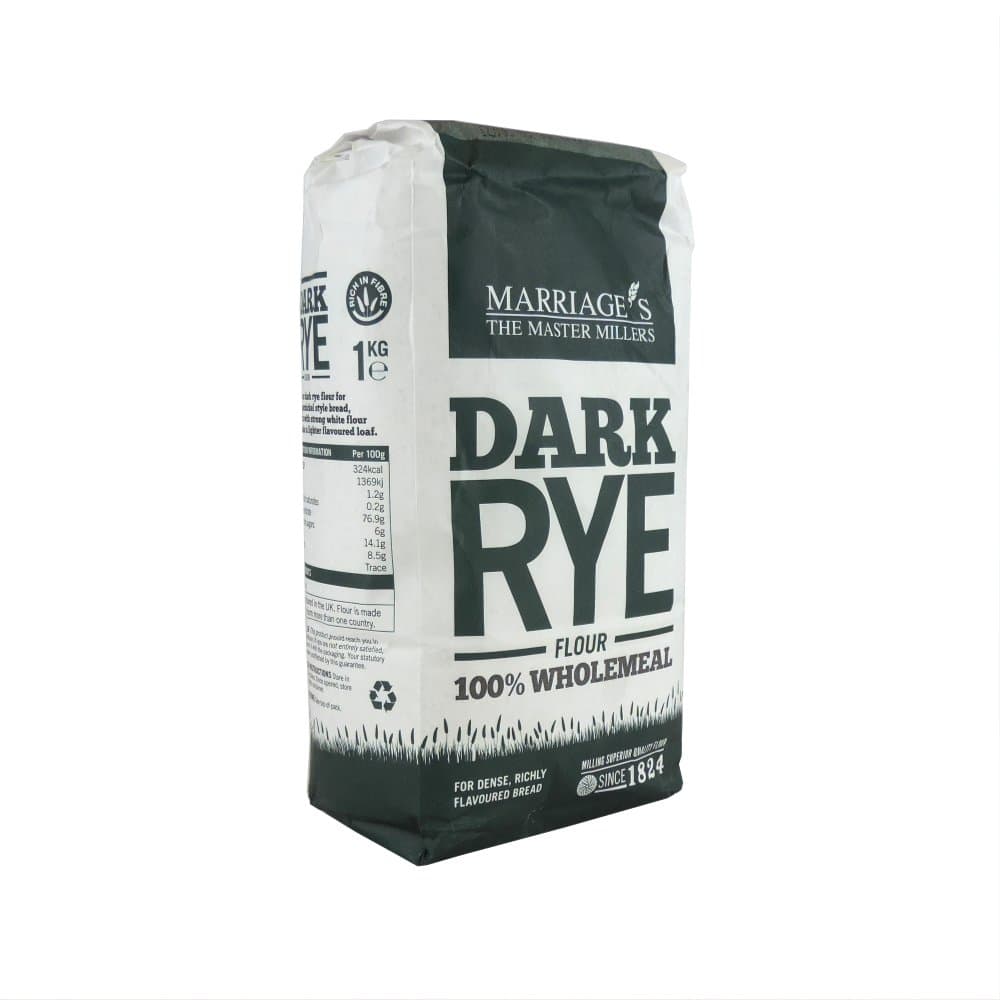 Marriage's Dark Rye Flour 1kg - Pack of 6