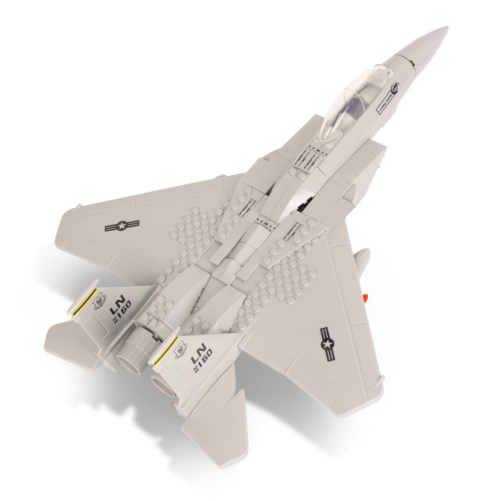 Oichy Building Blocks Set 223 PCS Military F-15 Eagle Fighter Jet Airplane Building Set for Military Collectors F15 Model Jet for Adults and Kid