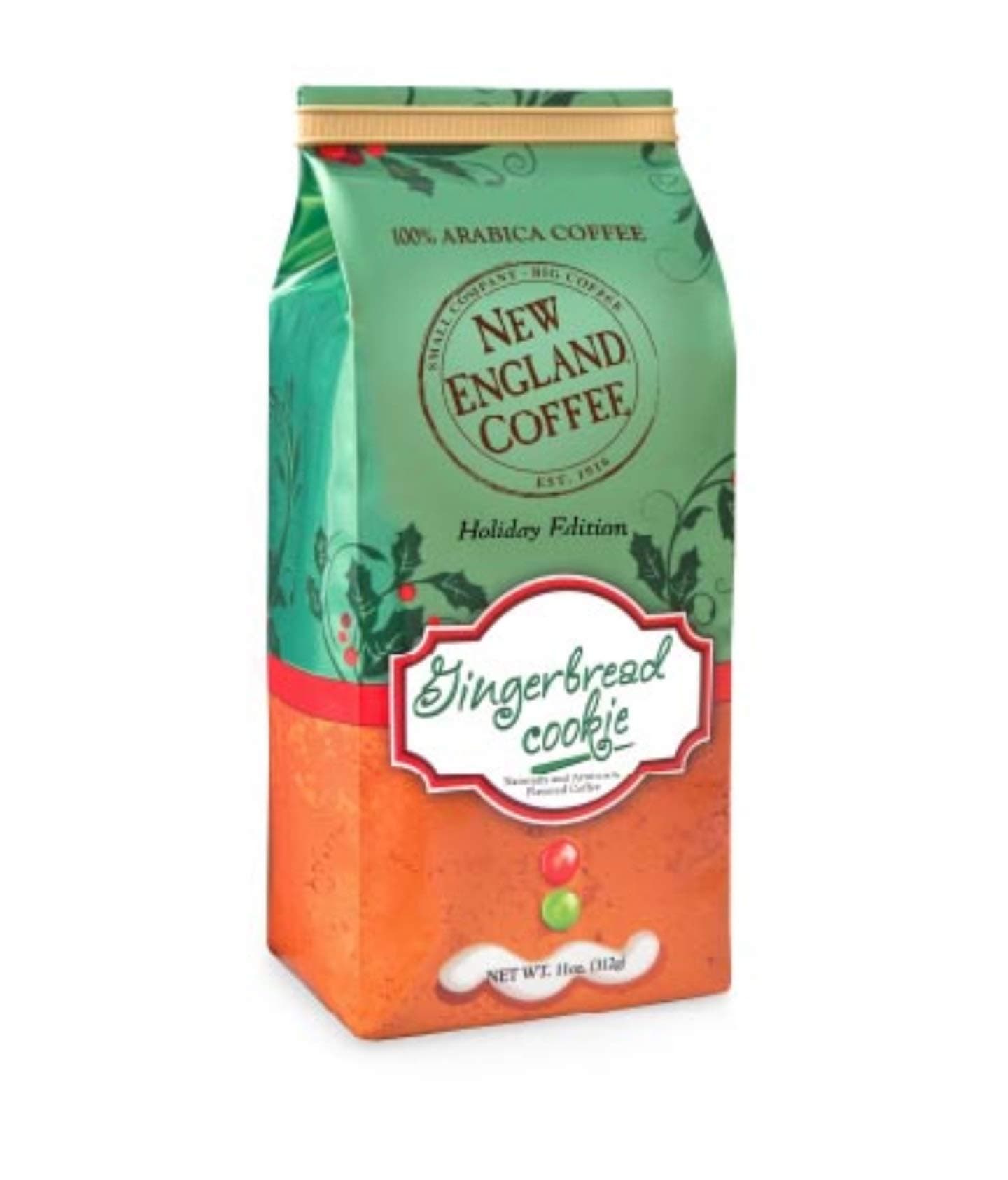 New England Coffee Holiday Edition Gingerbread Cookie 11 Ounces