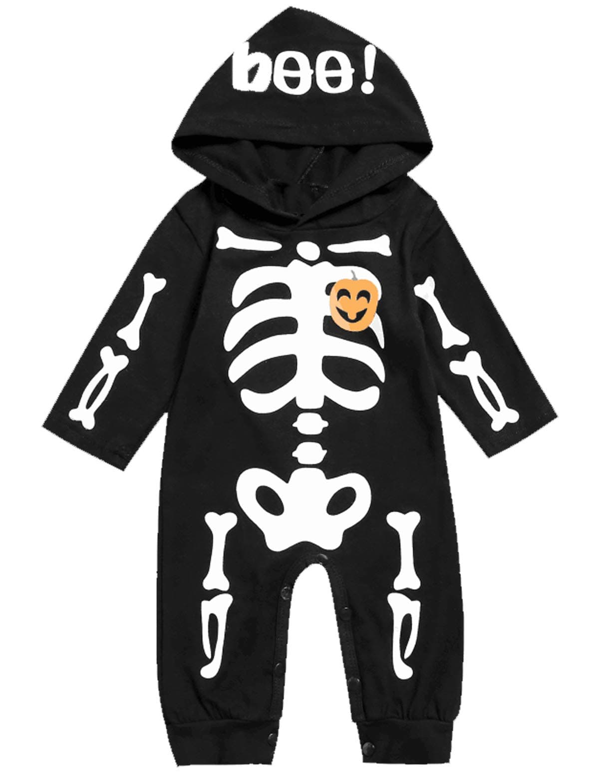 SingcocoBaby Boy Girl Halloween Costume Newborn Skeleton Outfit Skull Hoodie