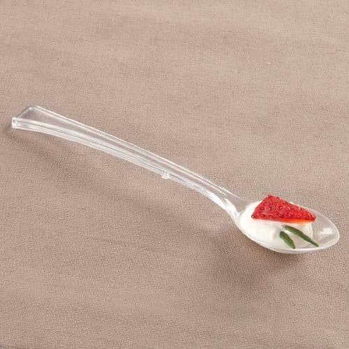 48 Mini Clear Plastic Spoons
