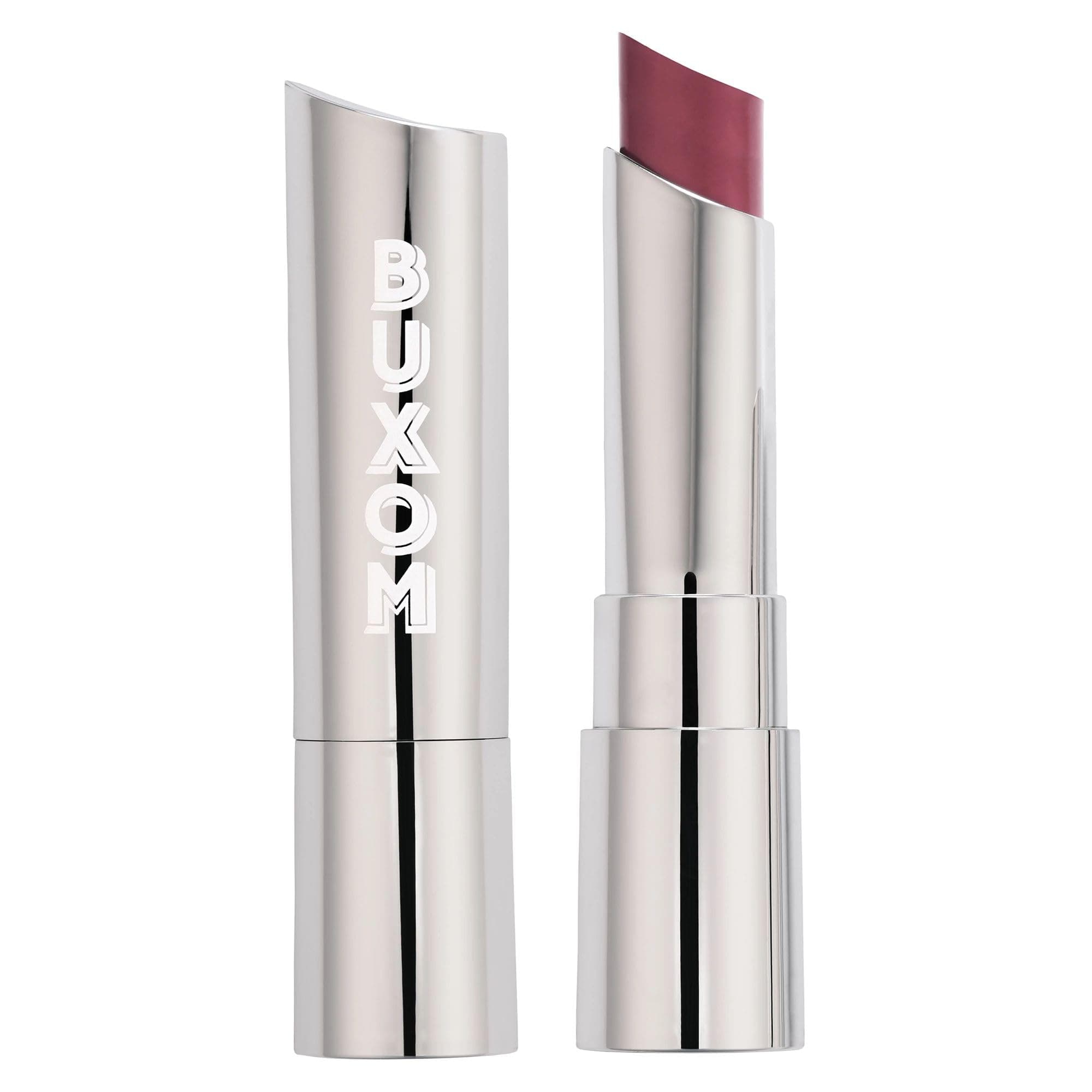 BUXOM Full-On Plumping Satin Lipstick, Pigment-Rich Creamy Lip Color, Infused with Peptides, Hyaluronic Acid & Sunflower Wax, Satin Finish, Weightless, Cruelty Free