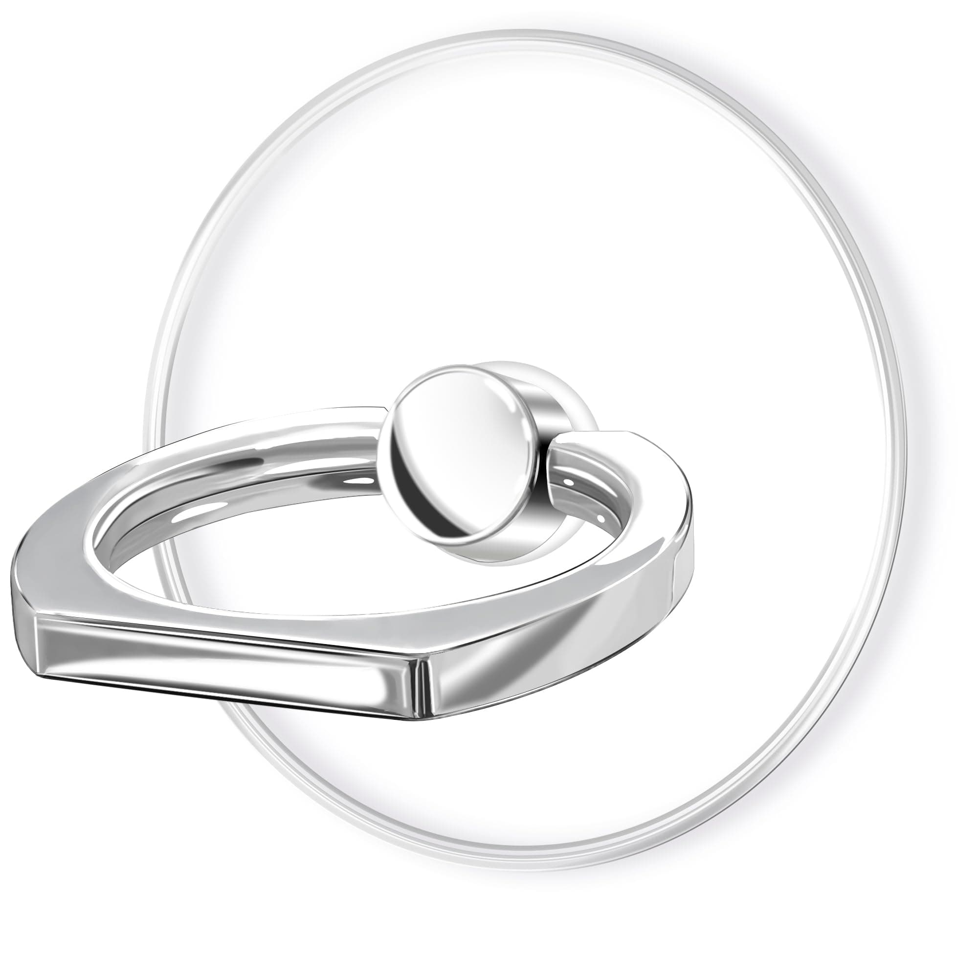 TACOMEGE Transparent Clear Phone Ring Grips Holder Kickstand, Finger Ring Sta...