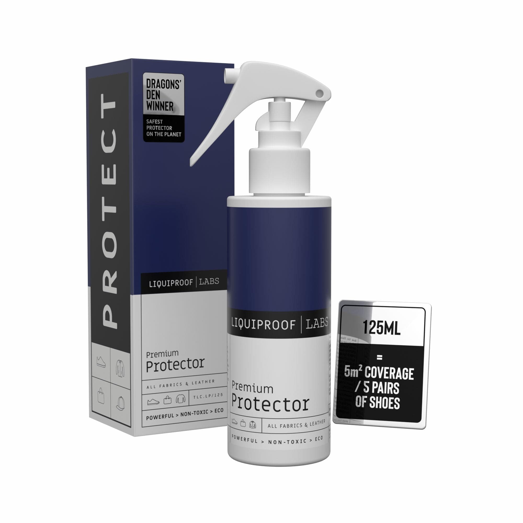 LABS Shoe & Trainer Protector Spray | Non-Toxic | Super-Hydrophobic Nanotechnology | Powerful Waterproof & Stain Repellent for Suede, Nubuck, Leather, & Canvas | All-Natural | 125ml