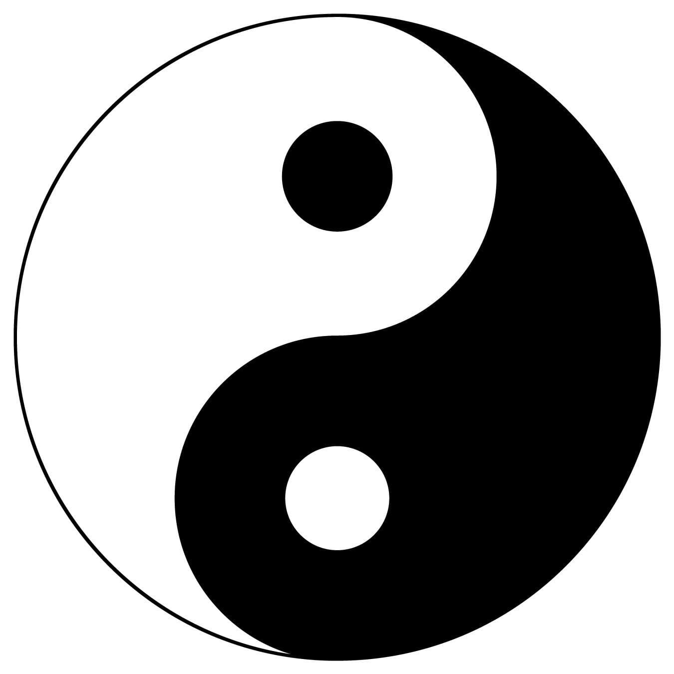 Higoss Wall Sticker Ying Yang Tai Chi Symbol Wall Art Decals for Home Decor