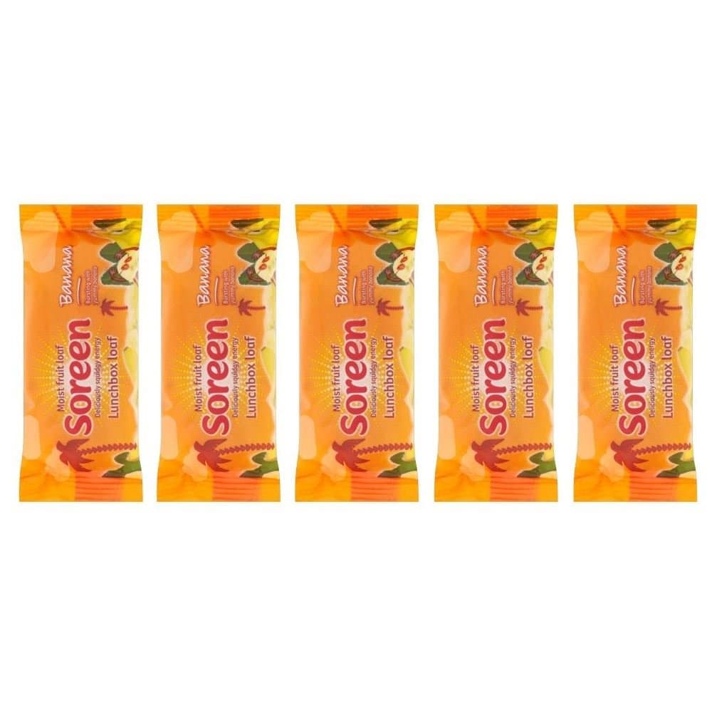 Soreen Banana Lunchbox Loaves (5 per Pack - 150g) - Pack of 6