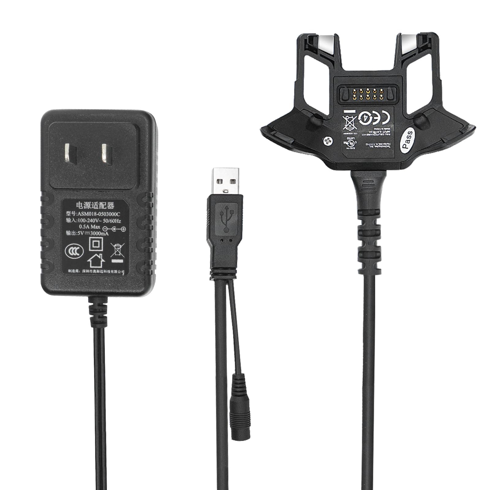 IYOUBOL USB Charger Cable with Adapter for Zebra Symbol TC70 TC75 CBL-TC7X-USB1-01