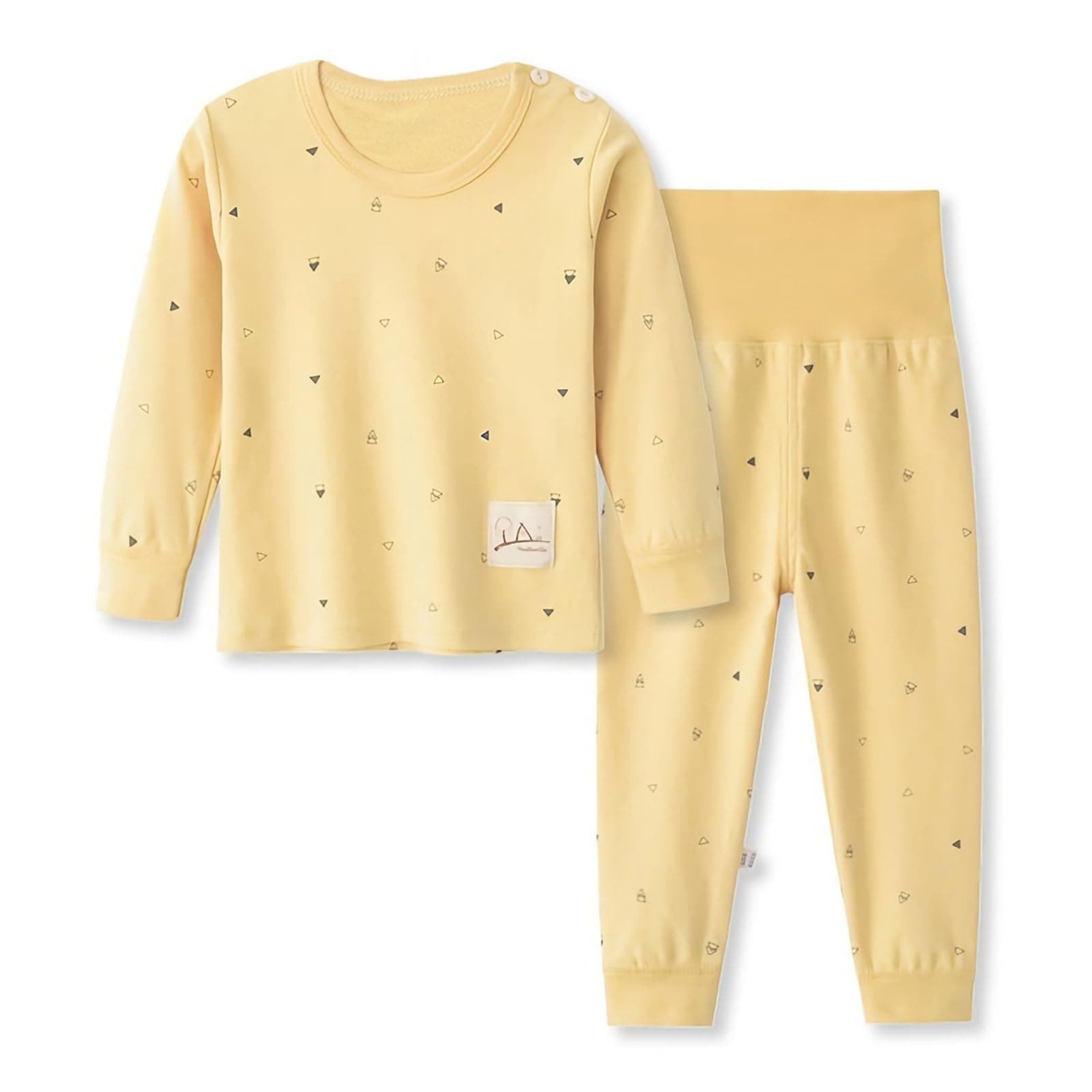 100% Cotton Baby Boys Girls Pajamas Set Long Sleeve Sleepwear