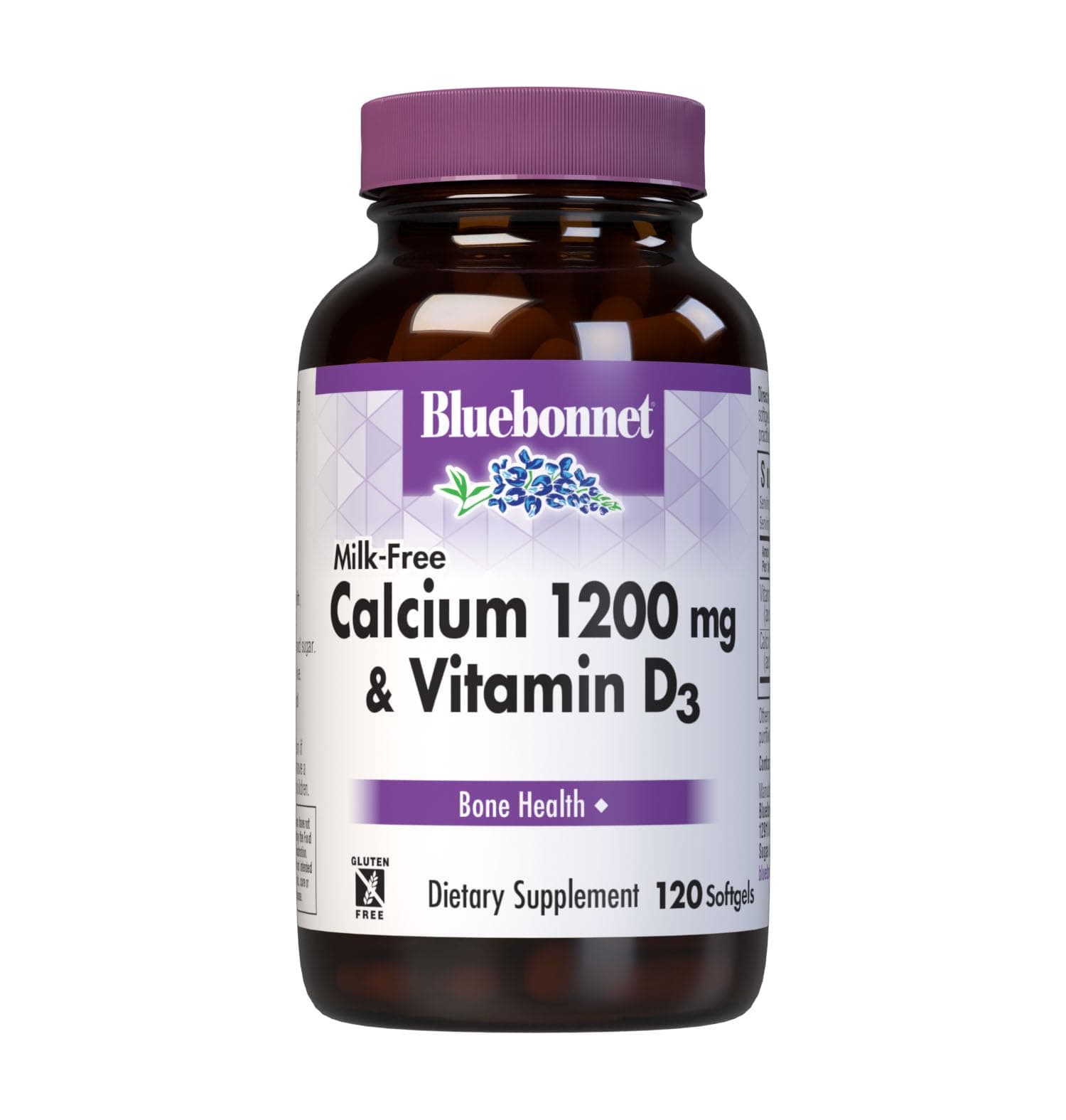 BlueBonnetNutrition - Calcium Milk-Free 1200 Mg. 120 Softgels